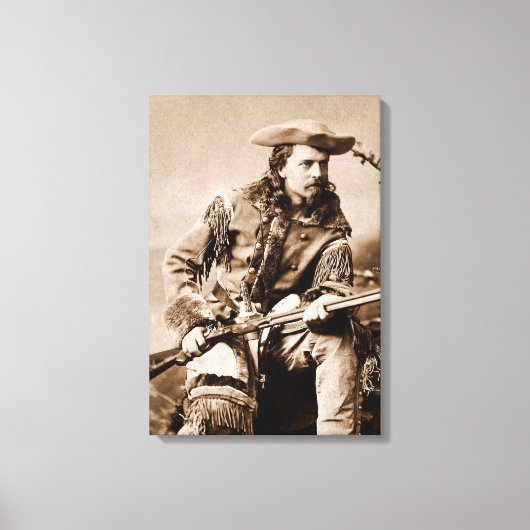 Buffalo Bill Cody - Circa 1880 Canvas Afdruk (Voorkant)