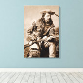 Buffalo Bill Cody - Circa 1880 Canvas Afdruk (Insitu (Houten vloer))