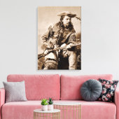 Buffalo Bill Cody - Circa 1880 Canvas Afdruk (Insitu (Woonkamer))