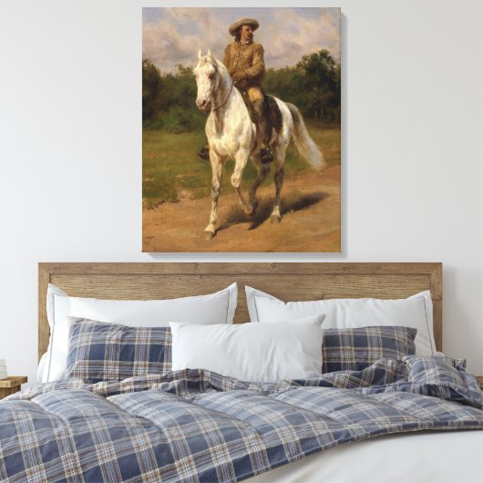 Buffalo Bill Cody door Rosa Bonheur Canvas Afdruk (Insitu (Slaapkamer))