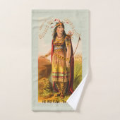 Buffalo Bill Cody Handsomest Indian Maiden jaren 1 Handdoek (Handdoek)