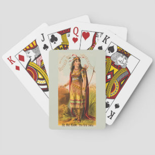 Buffalo Bill Cody Handsomest Indian Maiden jaren 1 Pokerkaarten