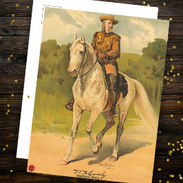 Buffalo Bill Cody op paard Briefkaart