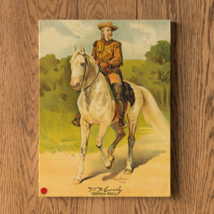 Buffalo Bill Cody op paard Poster