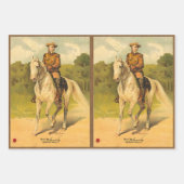 Buffalo Bill Cody op paardenpatroon Inpakpapier Vel (Voorkant 3)
