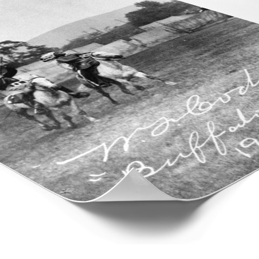 "Buffalo Bill" Cody Riding Horse Poster (Hoek)