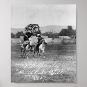 "Buffalo Bill" Cody Riding Horse Poster (Voorkant)