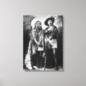 Buffalo Bill Cody & Sitting Bull - Circa 1885 Canvas Afdruk (Voorkant)
