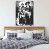 Buffalo Bill Cody & Sitting Bull - Circa 1885 Canvas Afdruk (Insitu (Slaapkamer))