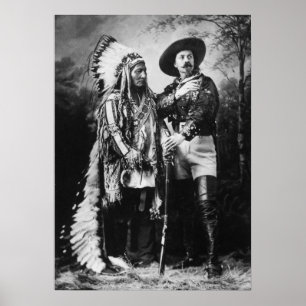 Buffalo Bill Cody & Sitting Bull - Circa 1885 Poster