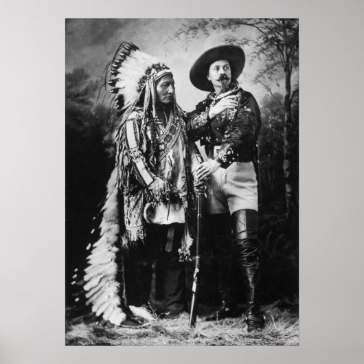 Buffalo Bill Cody & Sitting Bull - Circa 1885 Poster (Voorkant)