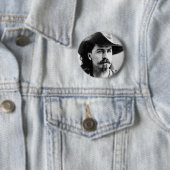 Buffalo Bill Cody Western Ronde Button 5,7 Cm (In situ)