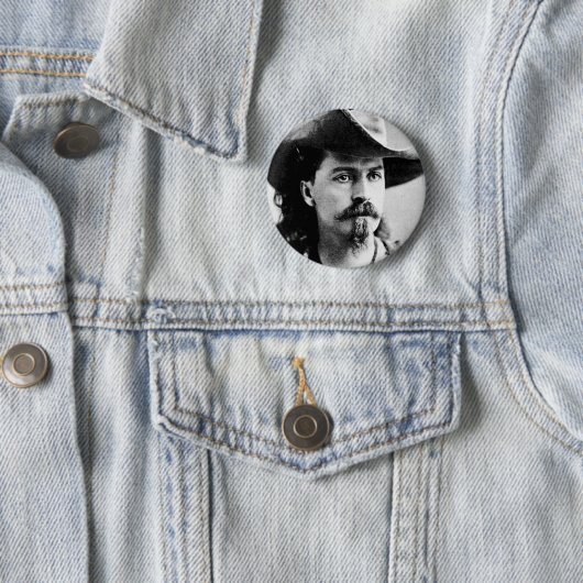 Buffalo Bill Cody Western Ronde Button 5,7 Cm (In situ)