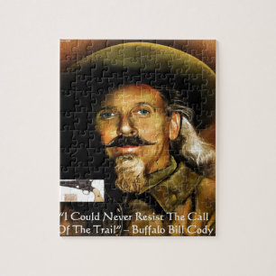 Buffalo Bill Cody Zijn Pistool & Citaat Cadeaus & Legpuzzel