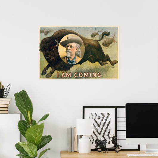 Buffalo Bill Cody's Wilde West Show - Circa 1900 Poster (Thuiskantoor)
