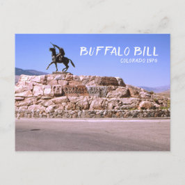 Buffalo Bill Colorado 1970 Retro Travel Image Briefkaart