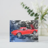 Buffalo Bill Corvette Show Poster Briefkaart (Staand voorkant)