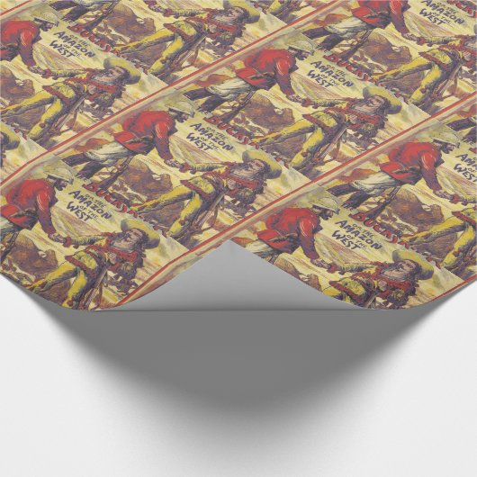 Buffalo Bill en de Buckskin King. Cadeaupapier (Hoek)