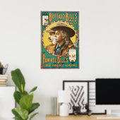 Buffalo Bill en Pawnee Bill Wild West Show Poster (Thuiskantoor)