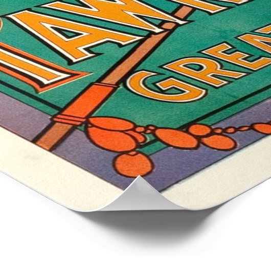 Buffalo Bill en Pawnee Bill Wild West Show Poster (Hoek)