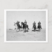 Buffalo Bill, generaal Miles, kapitein Baldwin Briefkaart (Voorkant)