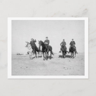 Buffalo Bill, generaal Miles, kapitein Baldwin Briefkaart