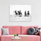 Buffalo Bill, generaal Miles, kapitein Baldwin Canvas Afdruk (Insitu (Woonkamer))