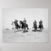 Buffalo Bill, generaal Miles, kapitein Baldwin Poster (Voorkant)