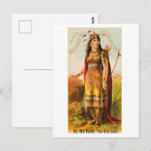 Buffalo Bill Handsomest Indiase Maiden 1880s Briefkaart (Voorkant / Achterkant)