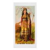 Buffalo Bill Handsomest Indiase Maiden 1880s Perfect Poster (Voorkant)