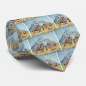 Buffalo Bill illustratie wild west Stropdas (Opgerold)