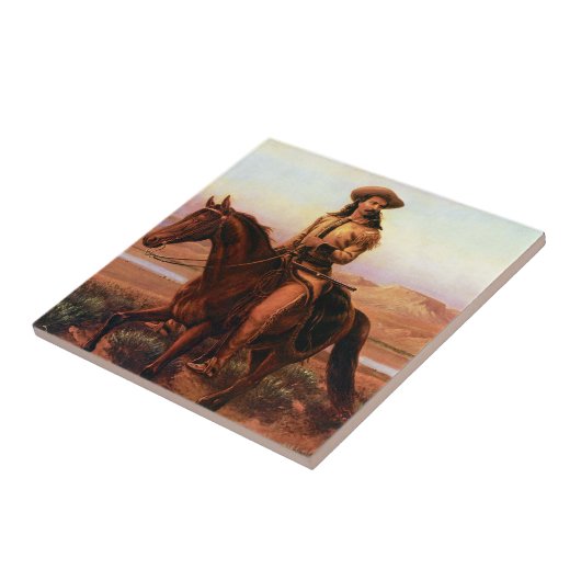 Buffalo Bill op Charlie Tegeltje (Zijkant)