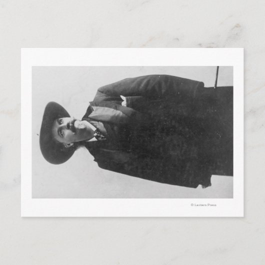 Buffalo Bill Portrait Briefkaart (Voorkant)