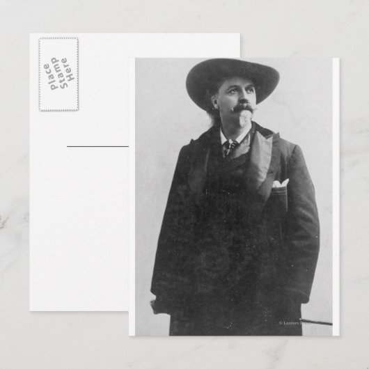 Buffalo Bill Portrait Briefkaart (Voorkant / Achterkant)