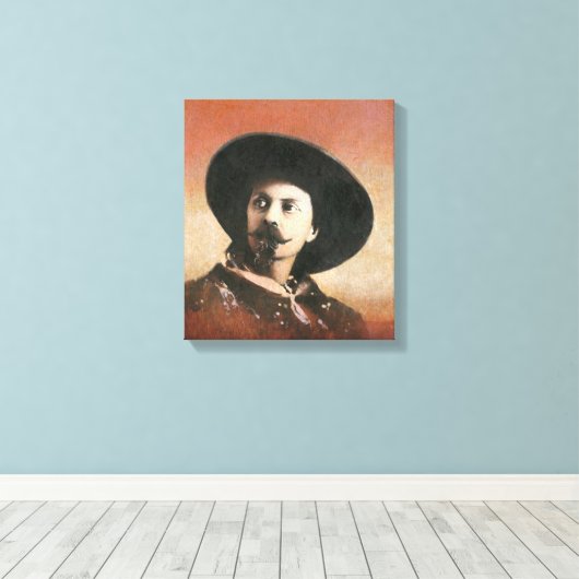  Buffalo Bill Portrait Canvas (Insitu (Houten vloer))