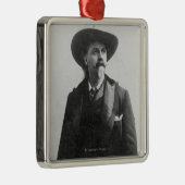 Buffalo Bill Portrait Metalen Ornament (Rechts)