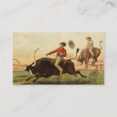 Buffalo Bill: Steer Riding 1889 Western Visitekaartje (Achterkant)