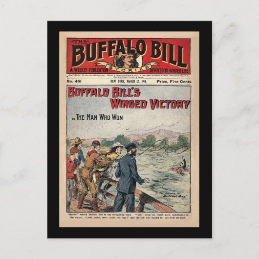 Buffalo Bill Stories - 1910 - Winged slachtoffer Briefkaart (Voorkant)