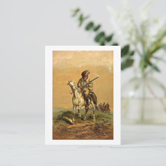 Buffalo Bill "The Scout"  reclame Briefkaart (Staand voorkant)