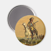 Buffalo Bill "The Scout" reclame Magneet (Voorkant / Achterkant)
