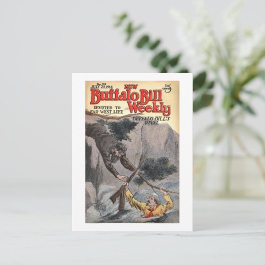 Buffalo Bill Weekly 10 -  Briefkaart (Staand voorkant)
