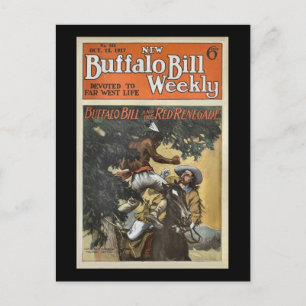 Buffalo Bill Weekly 1917 - de Rode Renegade Briefkaart
