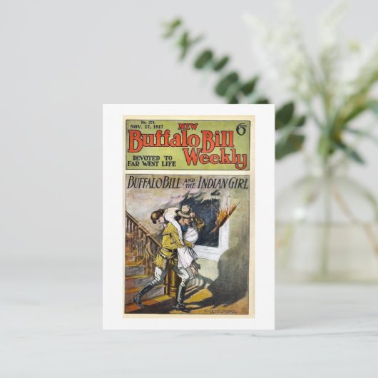 Buffalo Bill Weekly 1917, toegewijd aan het Verre  Briefkaart (Staand voorkant)