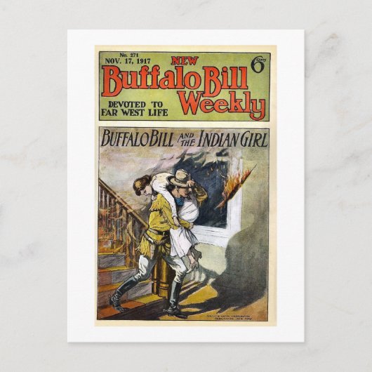 Buffalo Bill Weekly 1917, toegewijd aan het Verre  Briefkaart (Voorkant)