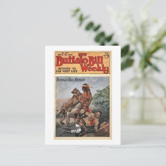 Buffalo Bill Weekly 1 -  Briefkaart (Staand voorkant)