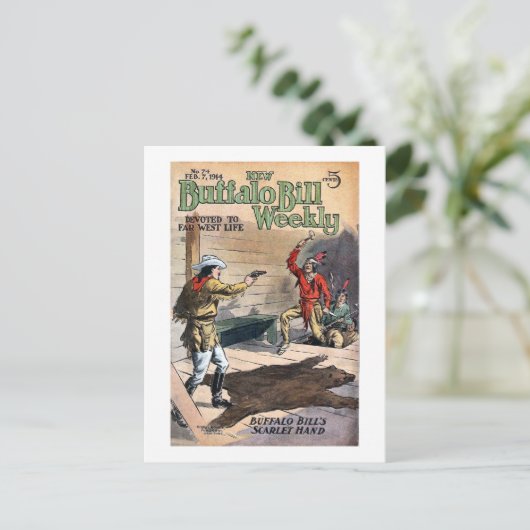 Buffalo Bill Weekly 8 -  Briefkaart (Staand voorkant)