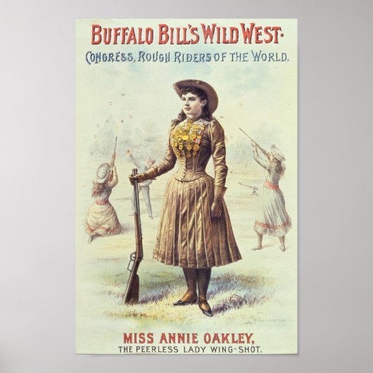 Buffalo Bill Wild West Annie Oakley Poster (Voorkant)