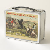 Buffalo Bill Wild West Cowboy Paard Poster (Achterkant)