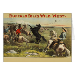 Buffalo Bill Wild West Cowboy Paard Poster