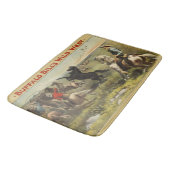 Buffalo Bill Wild West Cowboy Paard Poster Badmat (Gekanteld)